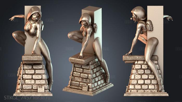 STKGL_7457 stl model for CNC