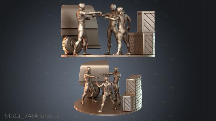 STKGL_7464 stl model for CNC