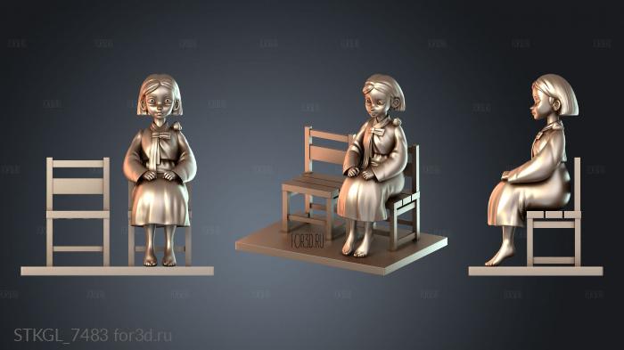 STKGL_7483 stl model for CNC