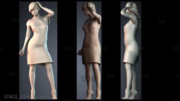 STKGL_8164 stl model for CNC