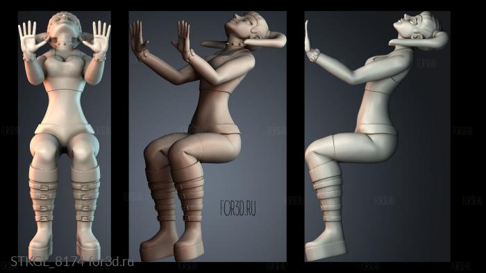 STKGL_8174 stl model for CNC