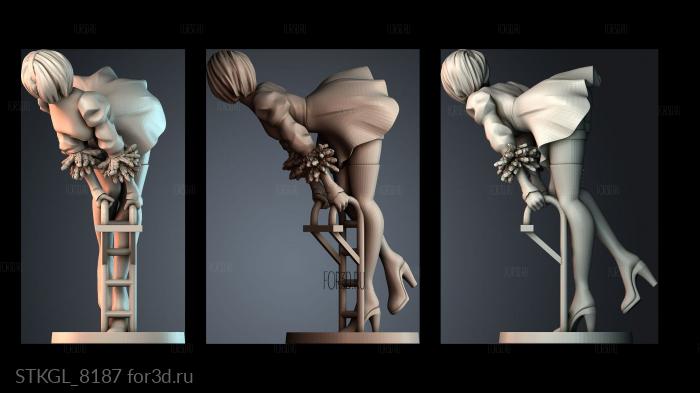 STKGL_8187 stl model for CNC