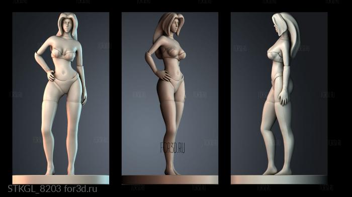 STKGL_8203 stl model for CNC