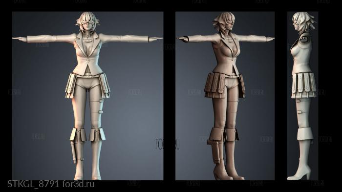 STKGL_8791 stl model for CNC