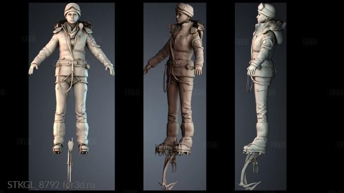 STKGL_8792 stl model for CNC