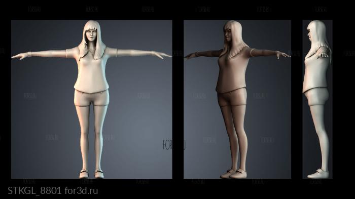 STKGL_8801 stl model for CNC