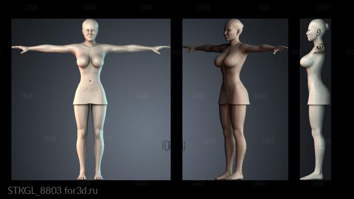 STKGL_8803 stl model for CNC