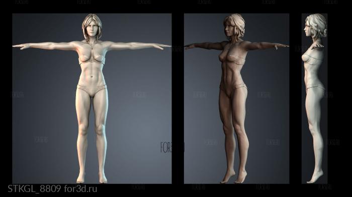 STKGL_8809 stl model for CNC