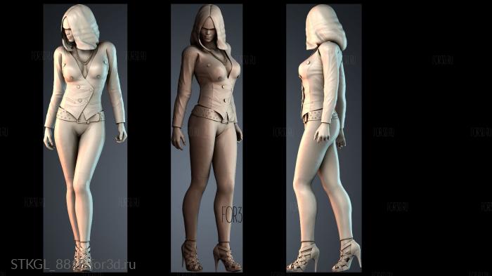 STKGL_8818 stl model for CNC