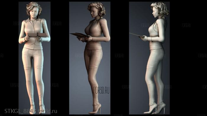 STKGL_8847 stl model for CNC