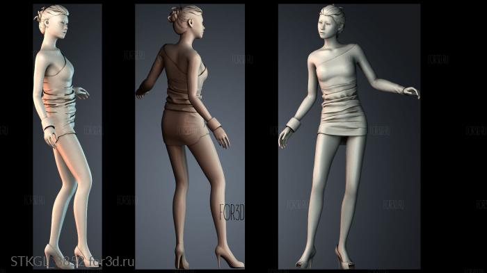 STKGL_8852 stl model for CNC