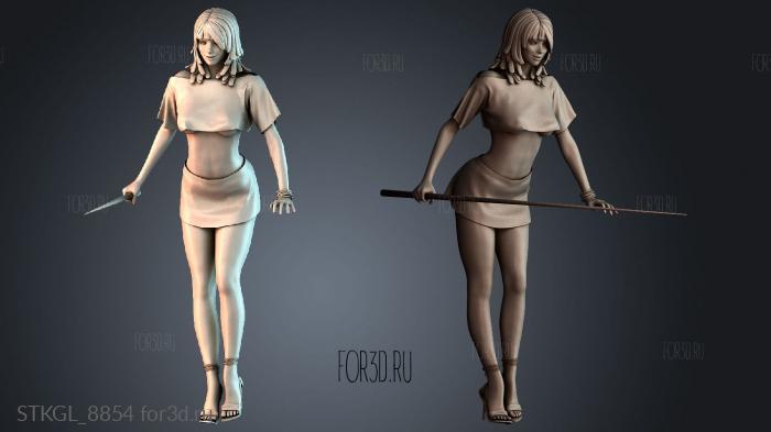 STKGL_8854 stl model for CNC