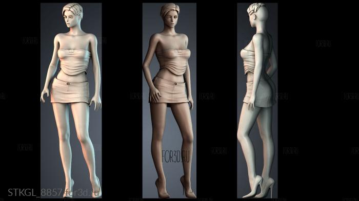 STKGL_8857 stl model for CNC