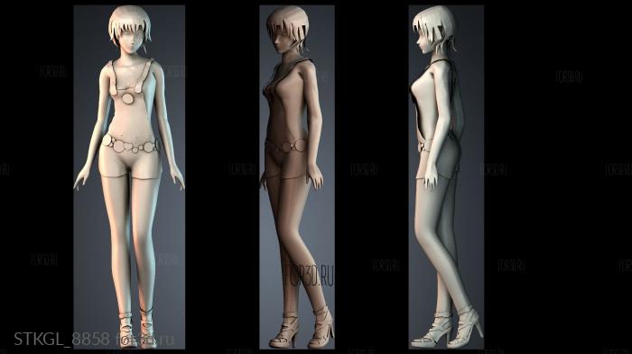 STKGL_8858 stl model for CNC