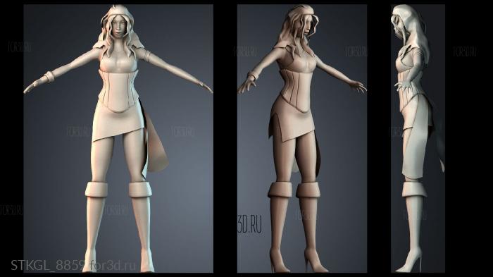 STKGL_8859 stl model for CNC