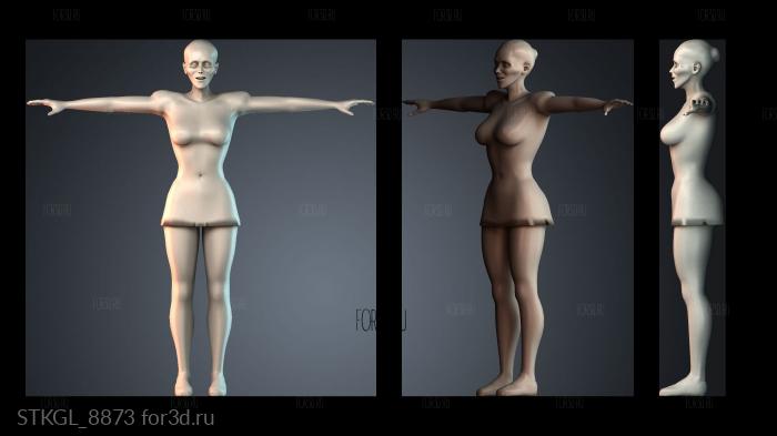 STKGL_8873 stl model for CNC
