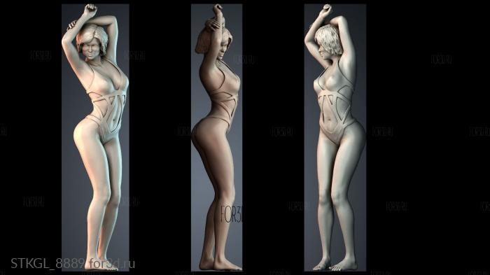 STKGL_8889 stl model for CNC