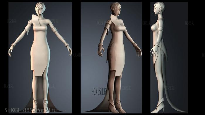 STKGL_8890 stl model for CNC