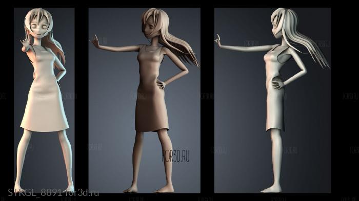 STKGL_8891 stl model for CNC