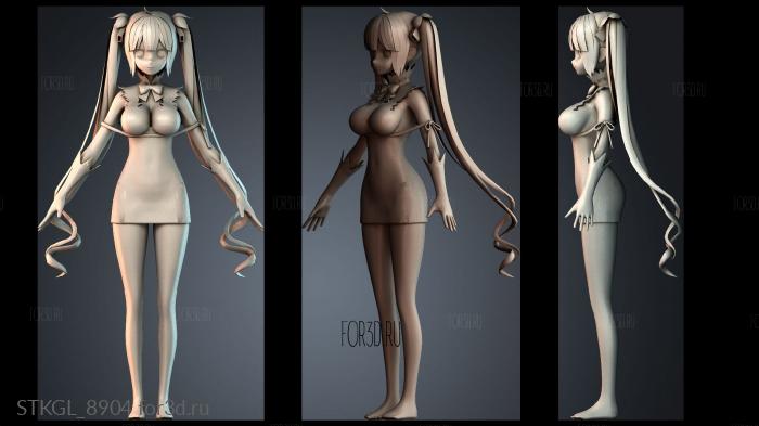 STKGL_8904 stl model for CNC