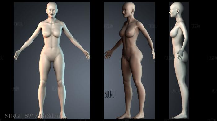 STKGL_8917 stl model for CNC