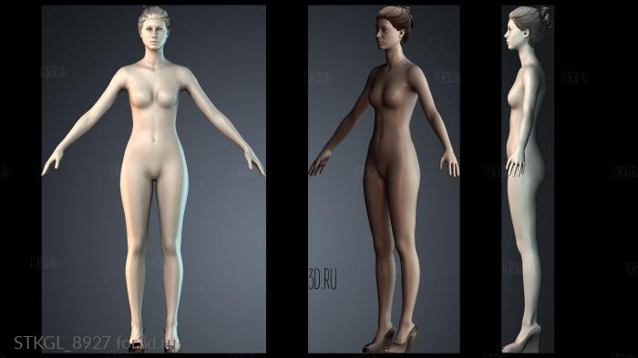 STKGL_8927 stl model for CNC