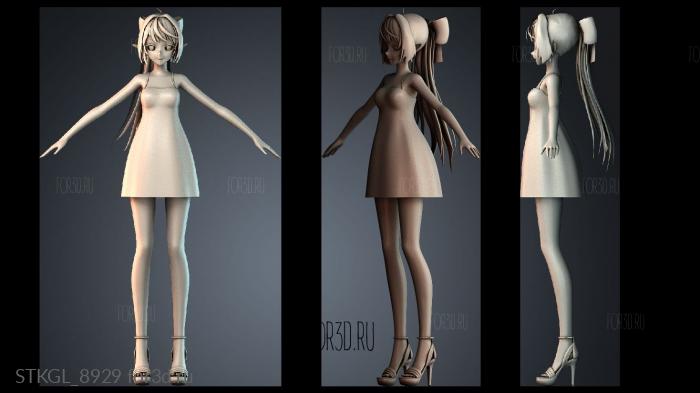 STKGL_8929 stl model for CNC