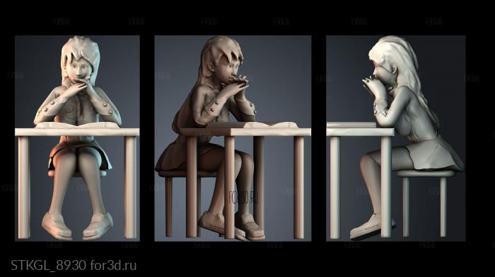 STKGL_8930 stl model for CNC