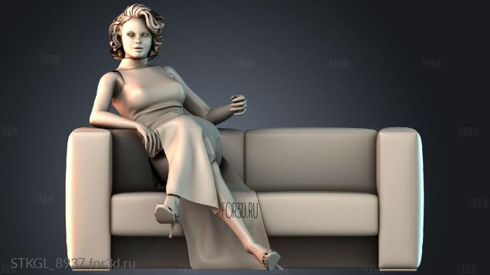 STKGL_8937 stl model for CNC