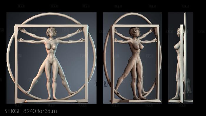 STKGL_8940 stl model for CNC