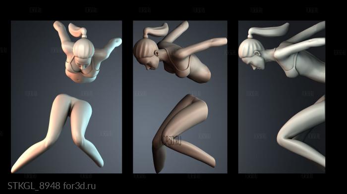 STKGL_8948 stl model for CNC