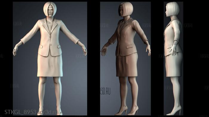 STKGL_8953 stl model for CNC