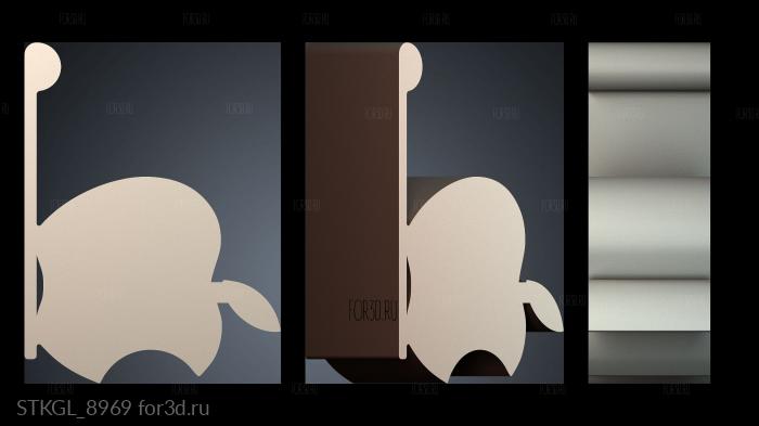 STKGL_8969 stl model for CNC