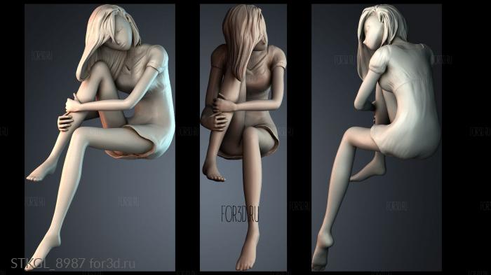 STKGL_8987 stl model for CNC