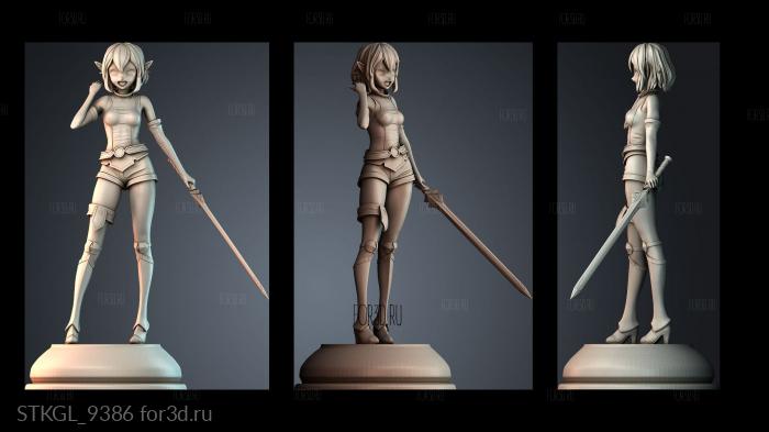 STKGL_9386 stl model for CNC