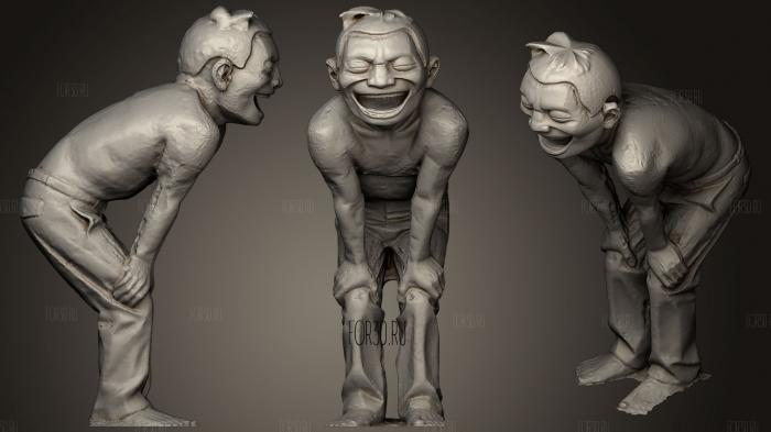 A maze ing Laughter by Yue Minjun stl model for CNC