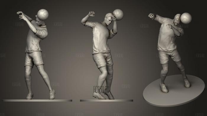Footballer Headstrike 01 3d stl модель для ЧПУ