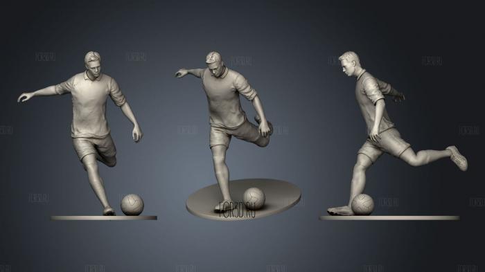 Footballer 02 Footstrike 04 3d stl модель для ЧПУ