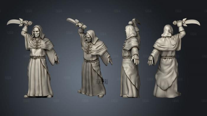 Cultists 23 stl model for CNC