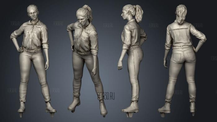 Dina The Last of Us Part 2 3d stl модель для ЧПУ