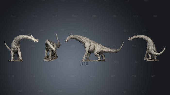 Dinotopia Wild Brachiosaurus complete stl model for CNC