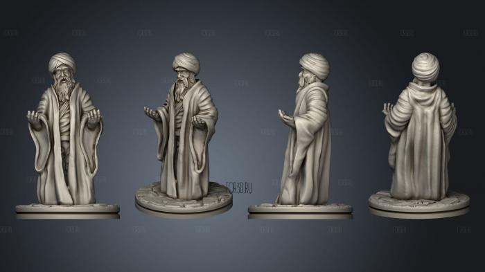 Empire of Scorching Sands Old Man Standing Based stl model for CNC