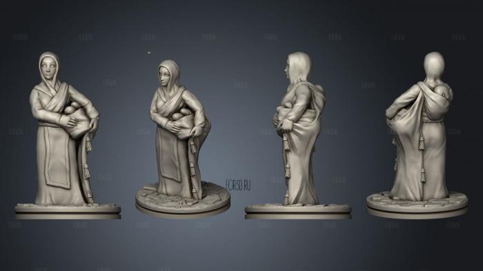 Empire of Scorching Sands Old Woman Based 002 stl model for CNC