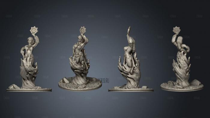 Empire of Scorching Sands Water Djinn Based stl model for CNC