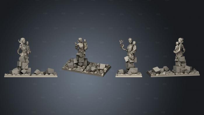 Kingdom Death Expansion Terrain SG Salt Statue 1 stl model for CNC