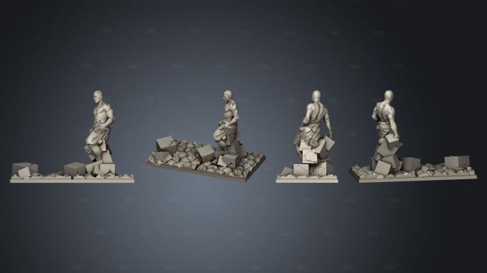 Kingdom Death Expansion Terrain SG Salt Statue 2 stl model for CNC