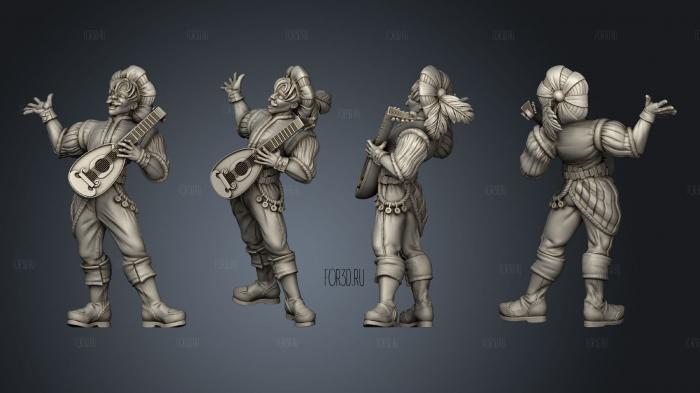 Royal Feast Musician Alute stl model for CNC