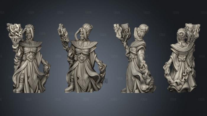 Woman Wizard 2 stl model for CNC