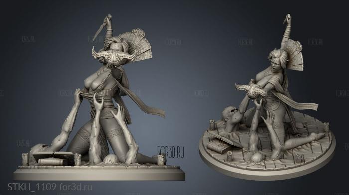 Alara The Ritual statue nsfw stl model for CNC