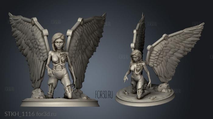 Alita Battle angel statue 3d stl модель для ЧПУ